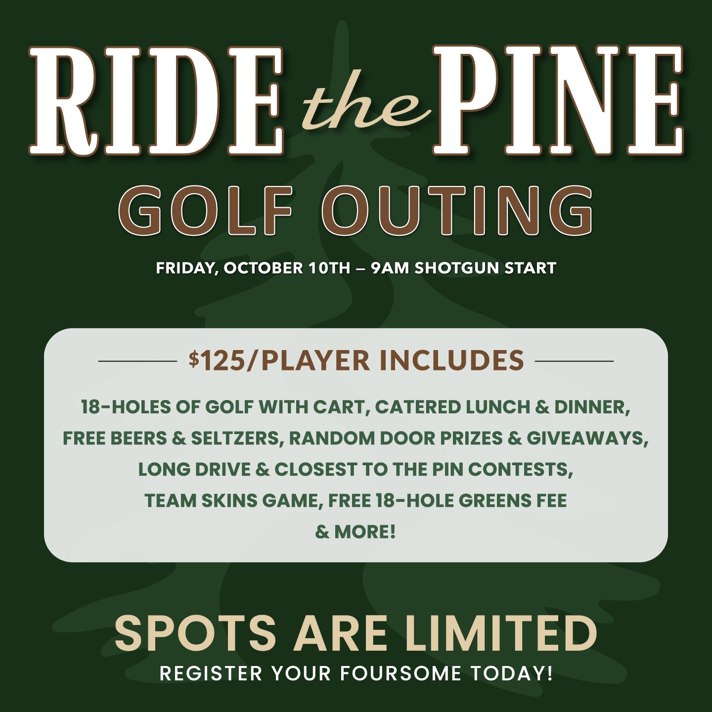 Ride the Pine Annual Golf Outing